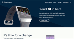 Desktop Screenshot of dev.fitbit.com